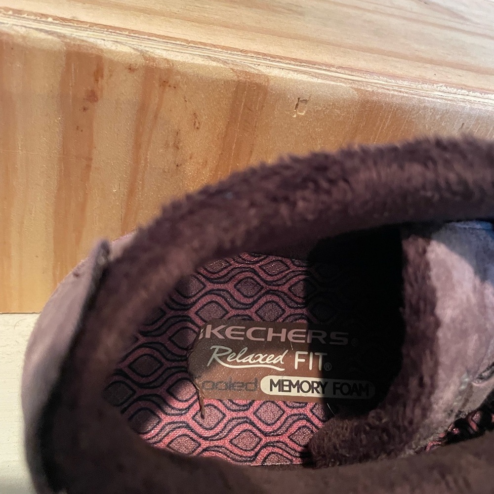 Skechers Ladies Suede Boots - Dark Brown - Picture 4 of 5